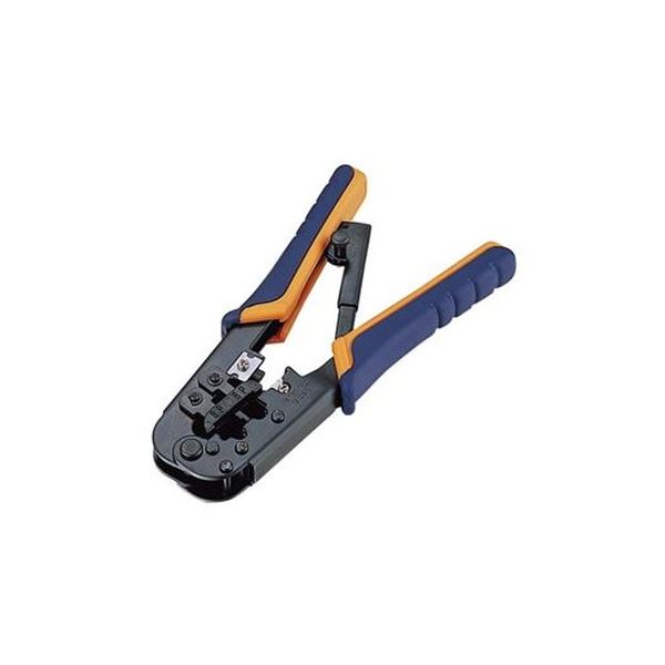 (まとめ）エレコム ラチェットタイプコネクタかしめ工具 RJ45用 LD-KKTR 1個(×3セット)