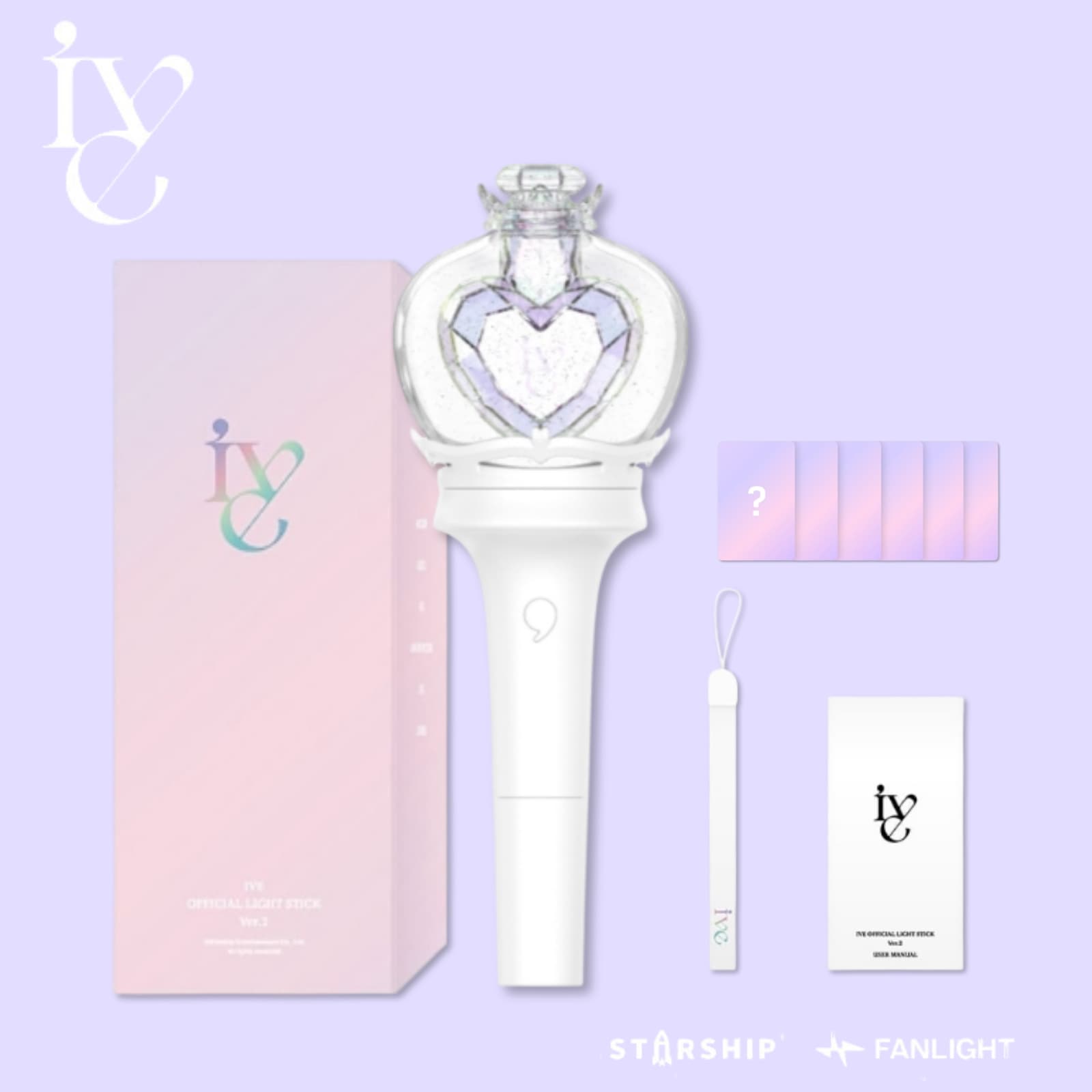 【公式】 IVE 公式ペンライト OFFICIAL FANLIGHT STICK VER.2