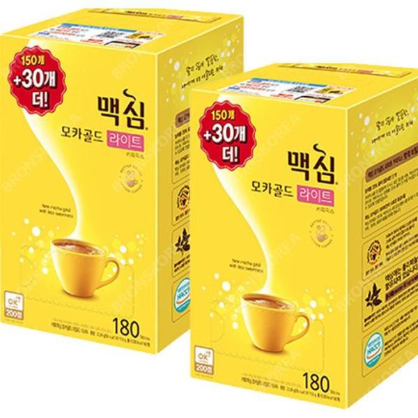 マキシム モカゴールド ライト コーヒーミックス 150T + 30T X 2個(360T) スティック