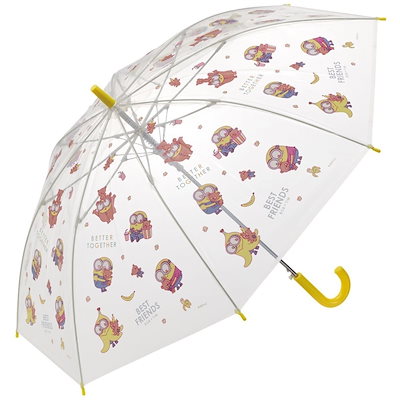 ビニール傘 55cm ボブティム ミニオンズ 雨傘 ビニー...のサムネイル