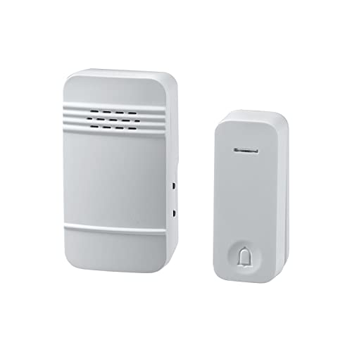 エルパ (ELPA) 電池を使わない ワイヤレスチャイム 工事不要 防水 押した力で自己発電 WC-S6040AC