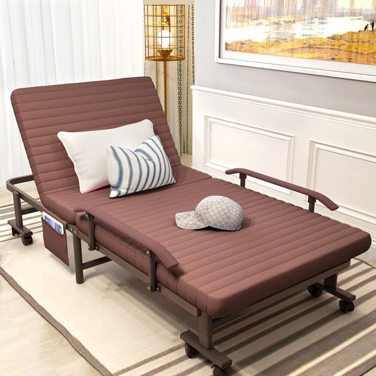 折りたたみベッド家庭用ランチブレイクダブルシンプルベッドオフィスシングルナップラウンジチェアポータブルキャンプベッドアーティファクト