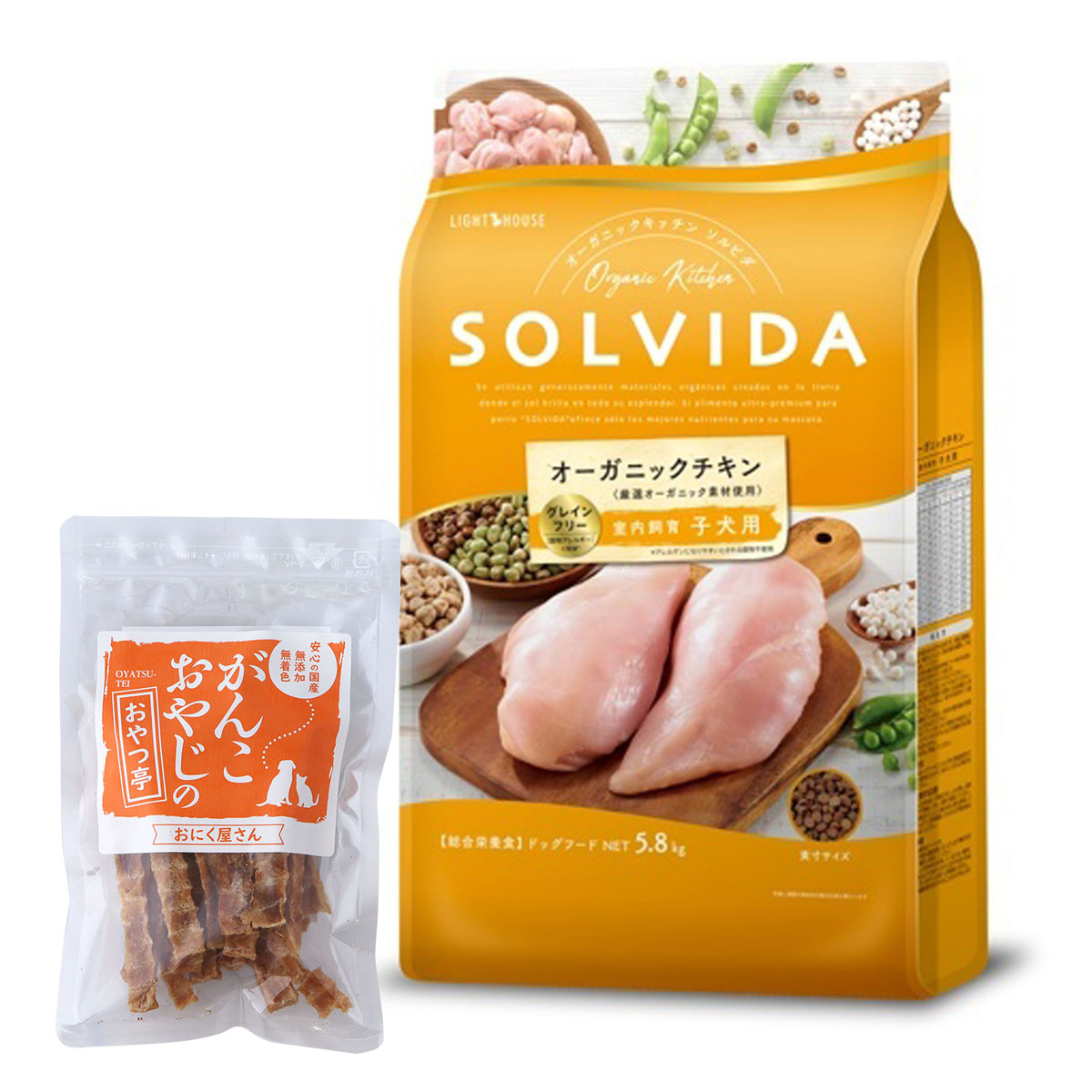 ドッグフード グレインフリー チキン 室内飼育子犬用 5.8kg【国産たじま鶏ジャーキー40g付き】