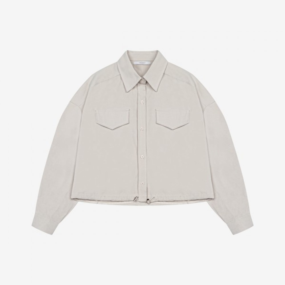 [イザベイ] ストリングセミクロップシャツ (VKBAC7405)