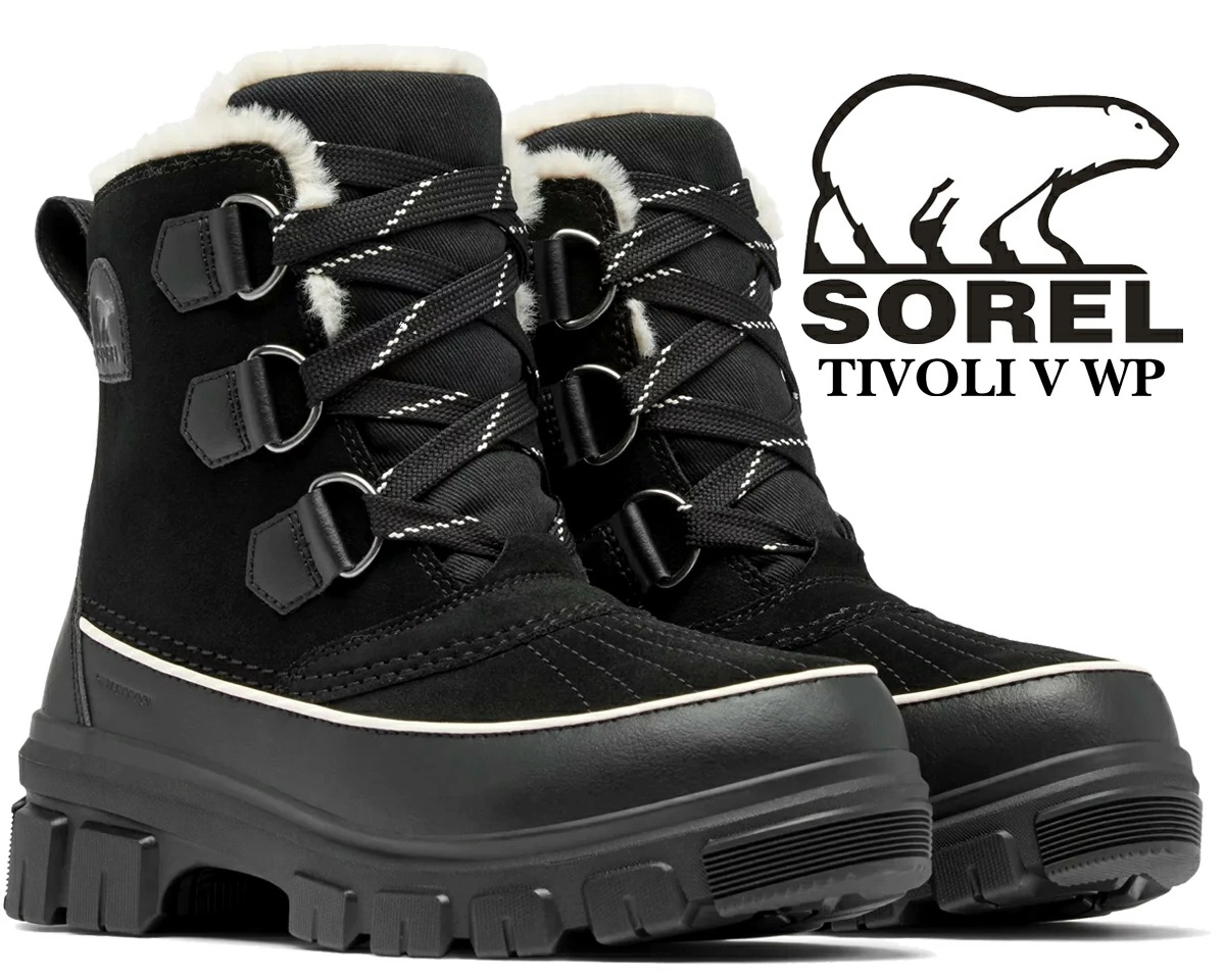 ティボリ5　ウォータープルーフ 保温 防水 ブーツ レディース ブラック nl5113-010