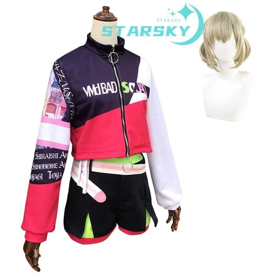 工場直販 急速出荷 プロジェクトセカイ カラフルステージ！小豆沢こはね　風　コスプレ衣装　コスチューム　服　ウィッグ 　ハロウィン