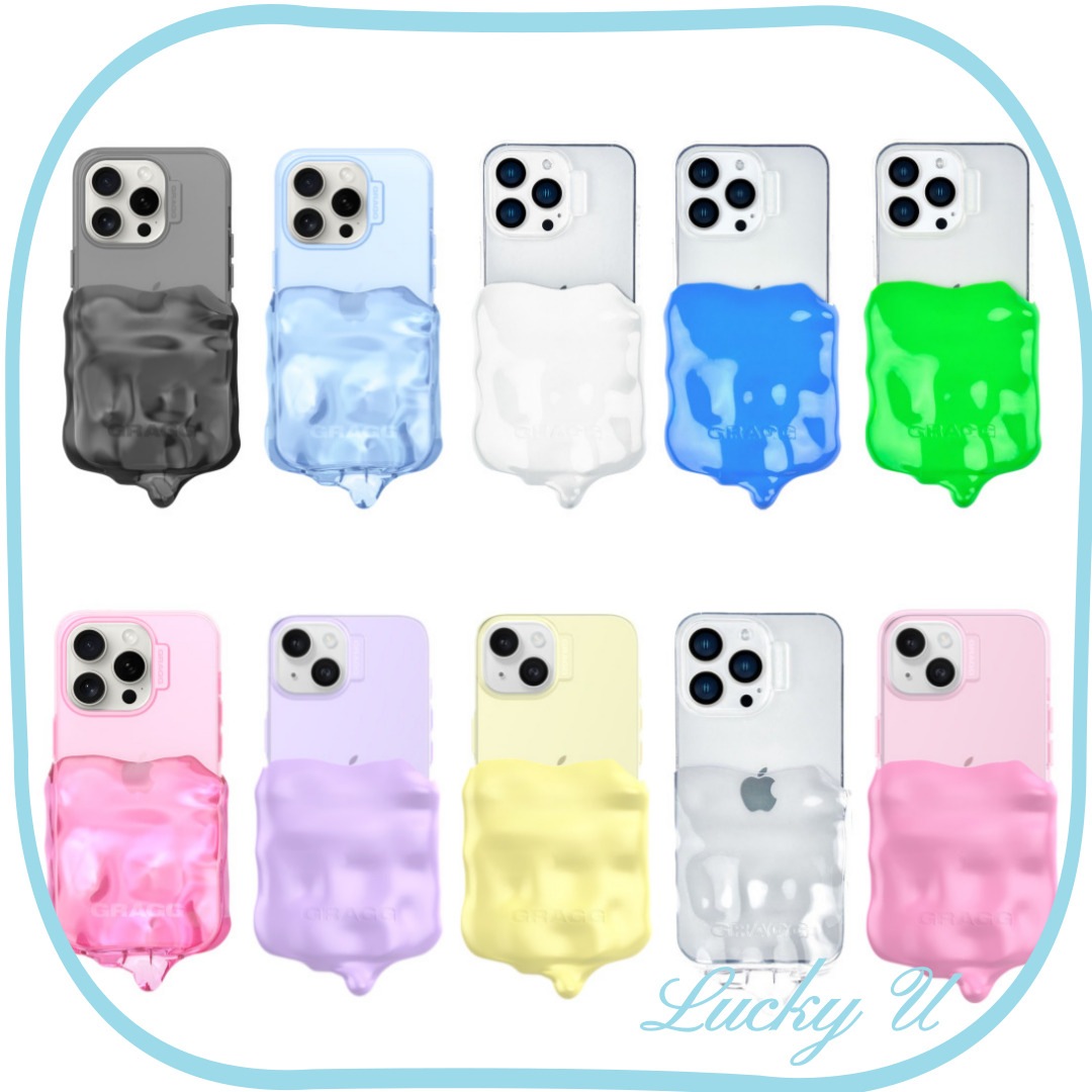 韓国SNS人気 Double layers iphoneケース 半透明 10色