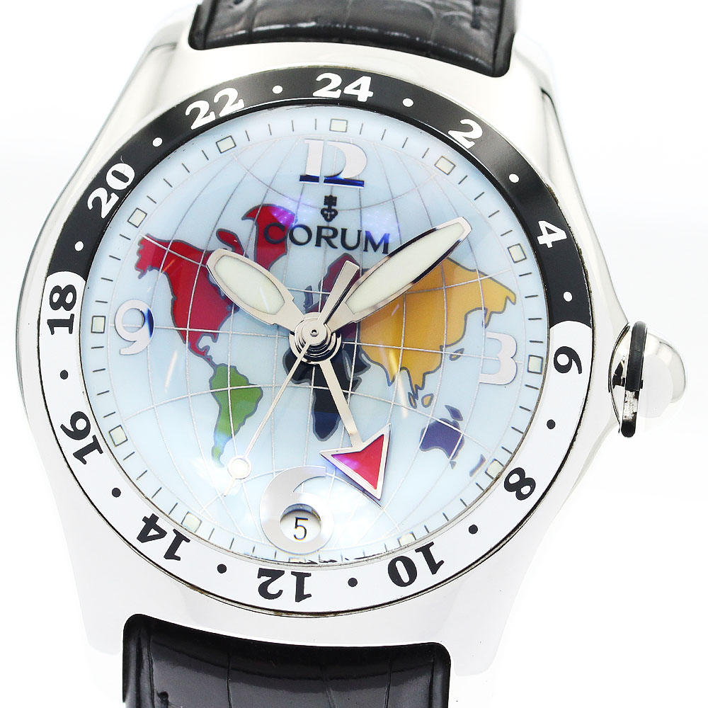 訳あり コルム CORUM 383.250.20 バブル GMT デイト 自動巻き メンズ _902904【中古】