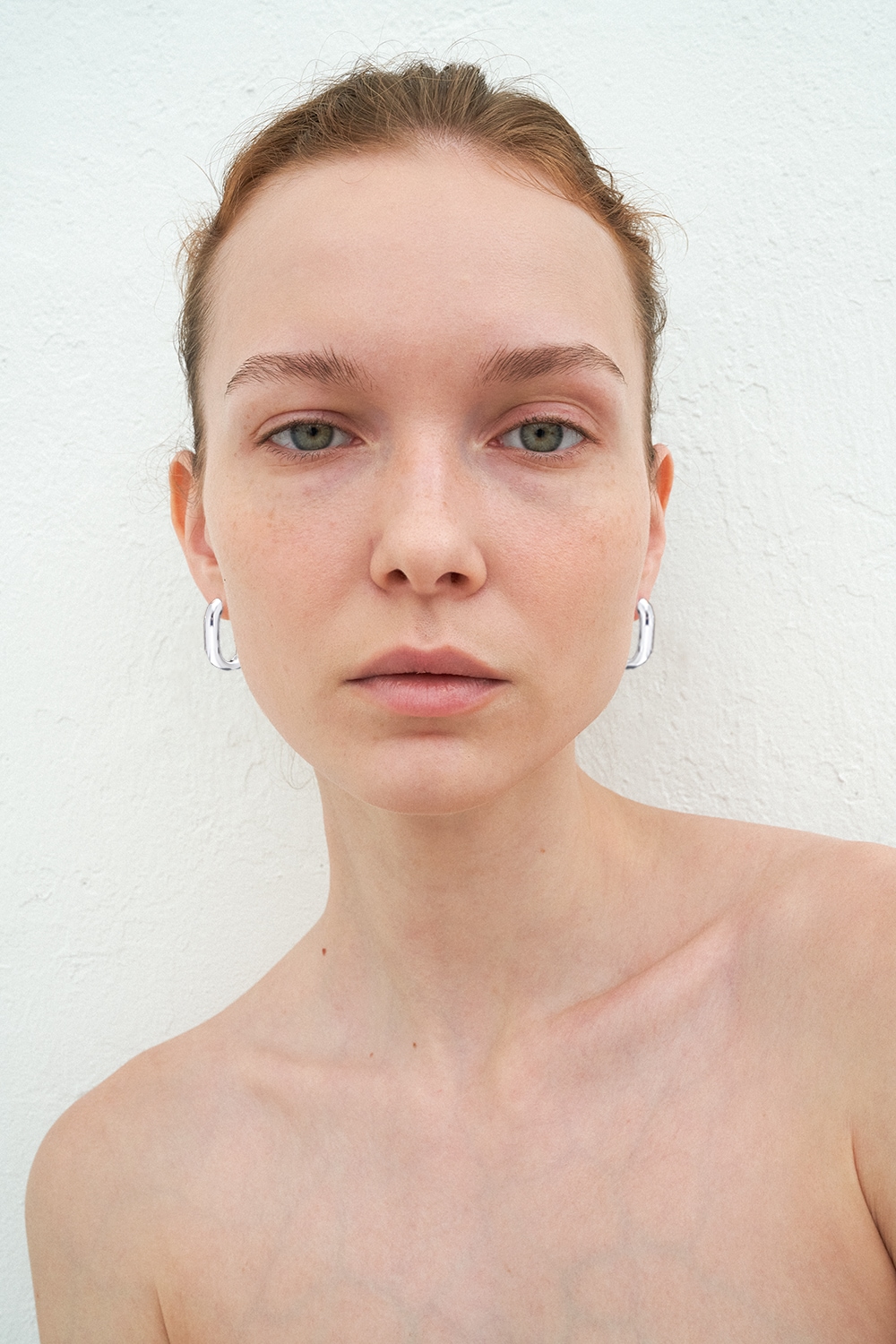 [HAZINA] Simple Hoop Earrings - medium silver