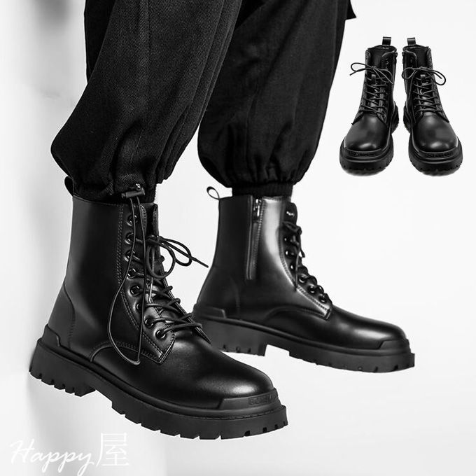 エンジニアブーツ メンズ ブーツ ショートブーツ レースアップ バイクブーツ 男性用ブーツ 人気 カジュアル ファッション 秋冬 新作