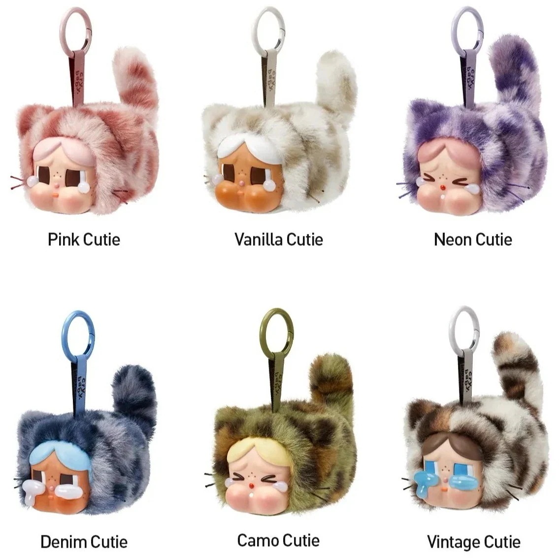 公式正規品POP MART CRYBABY Wild but Cutie Series - Vinyl Plush Pendant Blind Boxシリーズガチャポンブラインドボックスマカロンぬい