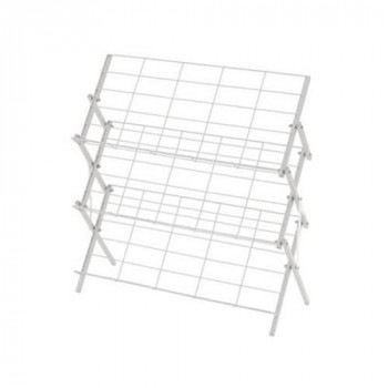 東谷 フォールディングシューズラック ホワイト MIP-68WH