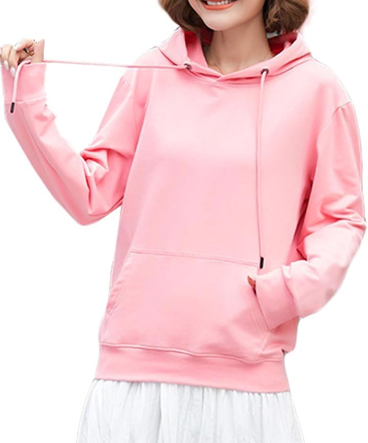 ルームウェア レディース パーカー 部屋着 ゆったり オシャレ 可愛い 長袖 フーディー フード付き(ピンク, XL)