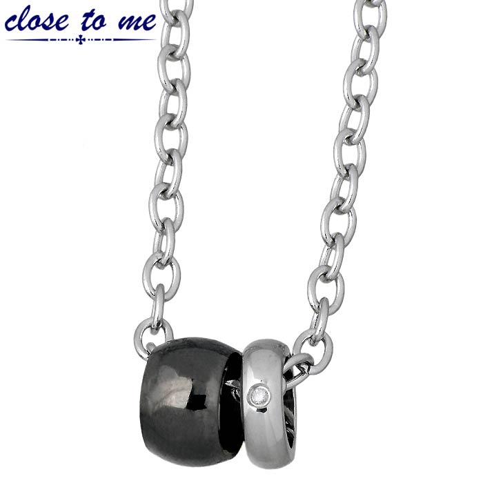 クロストゥーミー close to me ステンレス ネックレス ダイヤモンド 金属アレルギー対応