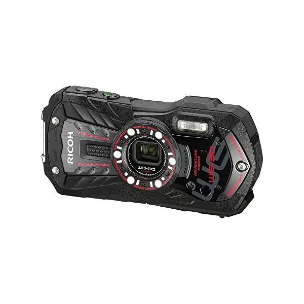 【中古】RICOH 防水デジタルカメラ RICOH WG-30 エボニーブラック 防水12m耐ショック1.5m耐寒-10度 RICOH WG-30 BK 04591