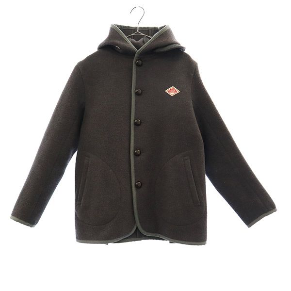 ロゴワッペン ウールジャケット 34 グレー レディース