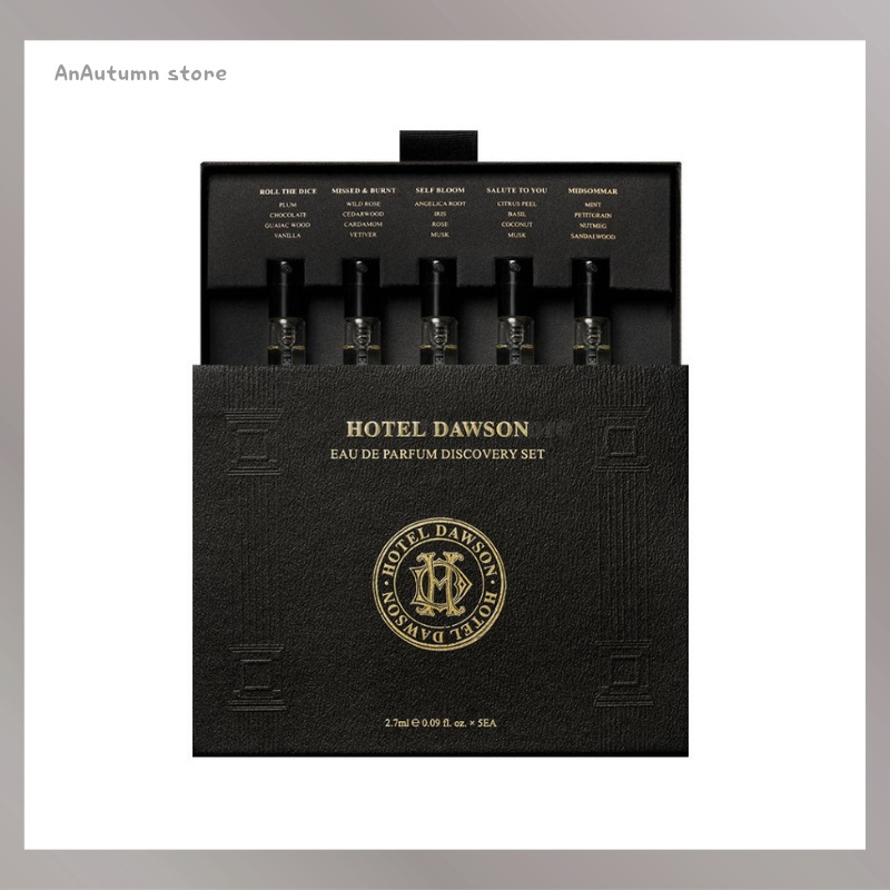 オードパフューム 香水体験キット ディスカバリーセット 2.7ml 5種（ミッドサマー／セルフブルーム／サルートトゥユー／ロールザダイス／ミスト＆バーント）