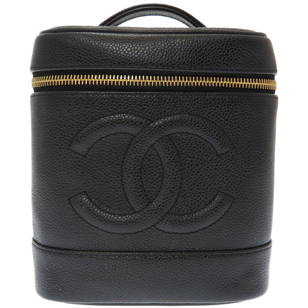 CHANEL シャネル 縦型バニティ ココマーク ハンドバッグ