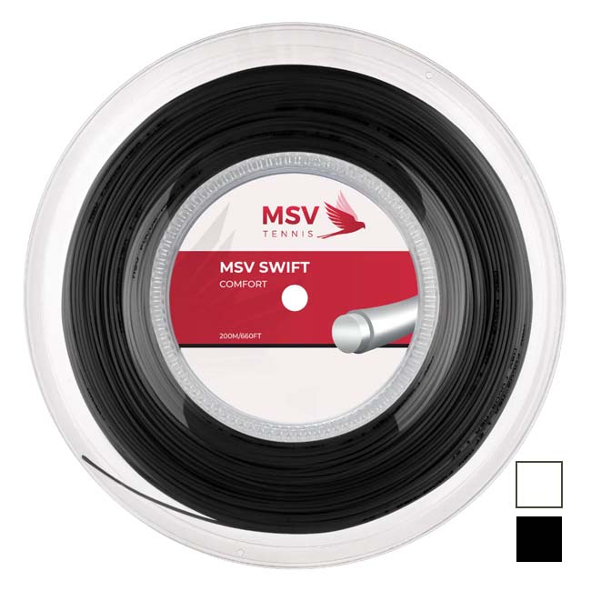 MSV(エムエスブイ) SWIFT スイフト 1.25／1.30mm 200Mロール 硬式テニス ポリエステルガット