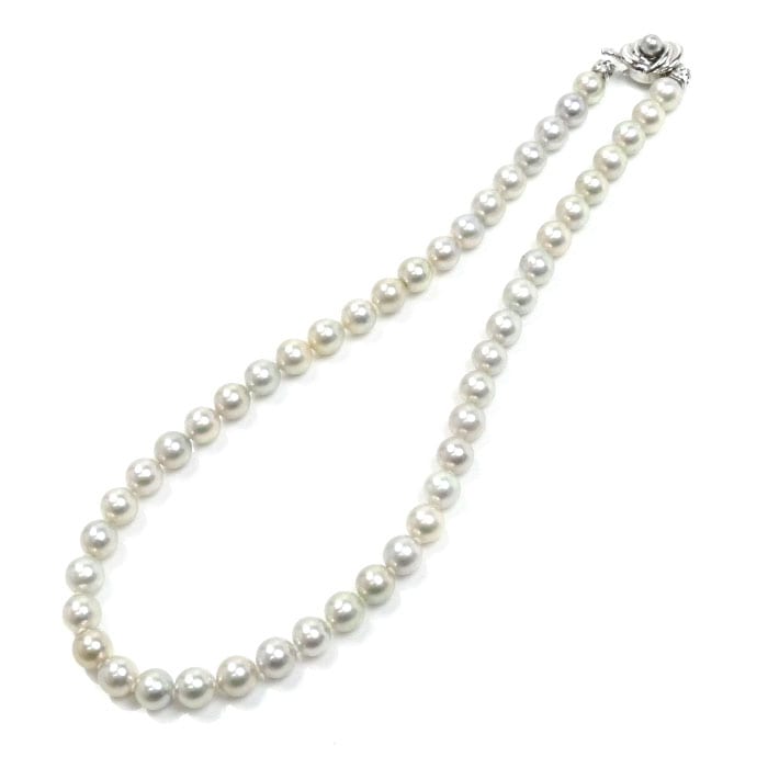 TASAKI タサキ シルバー パール ネックレス パール約8.0-8.3mm 41.4g 43cm レディース 中古 54,600円