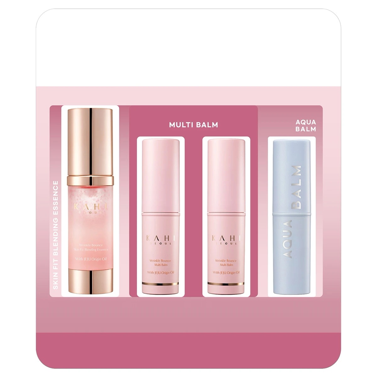秋のスペシャルエディション(Multi Balm 9g*2+Aqua Balm 9g*1+Essence 30ml*1)