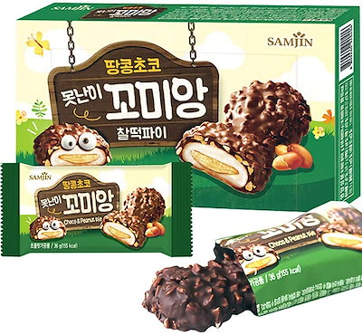 Qoo10] SAMJIN コミアン ピーナッツもちチョコパイ(6個 : 食品