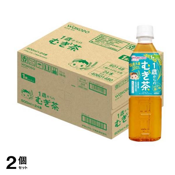 和光堂 ベビーのじかん 1歳からのむぎ茶 500mL (×24本入) 2個セット