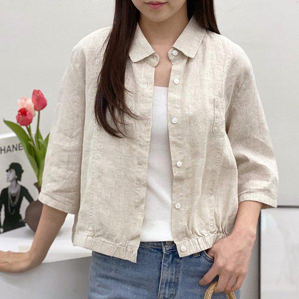 Hスタイル(WG)9322リネンJK 夏 女性 ミシ リネンジャケット 麻 ジャケット ジャンパー アウター