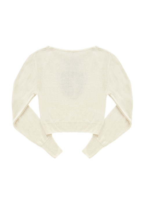 【AS"ON】 BOAT NECK KNIT / IVORY 正規品