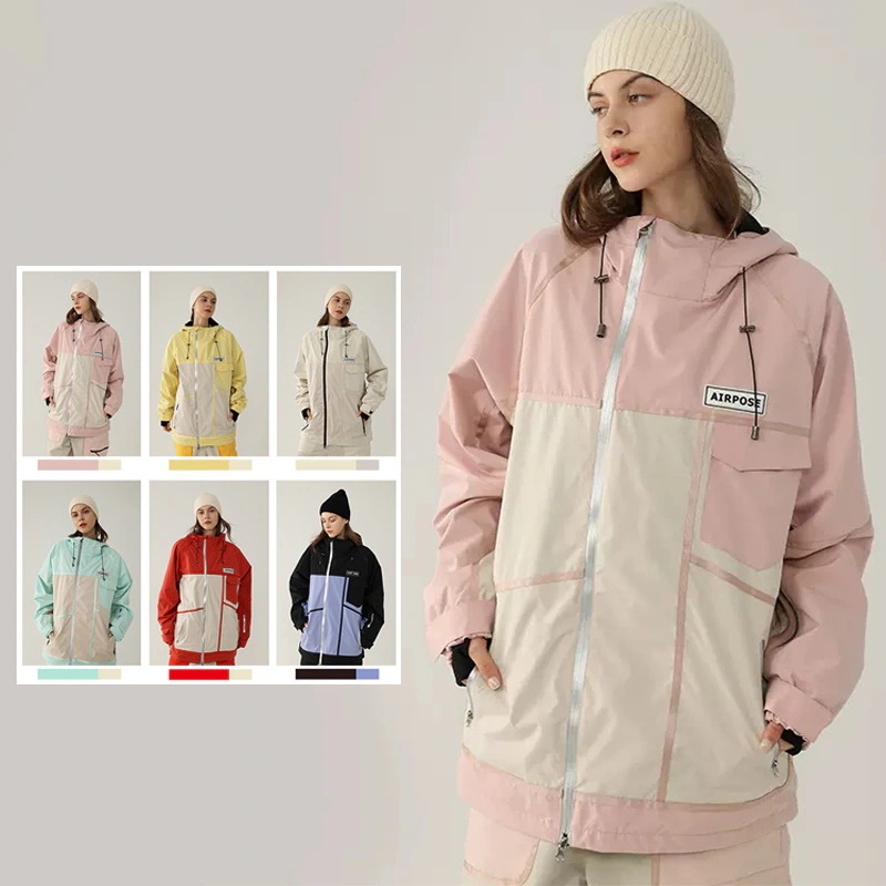 スノーボードウェア メンズ レディース ジャケット 単品 スキーウェア アウター スノボウェア 男女兼用 切り替え
