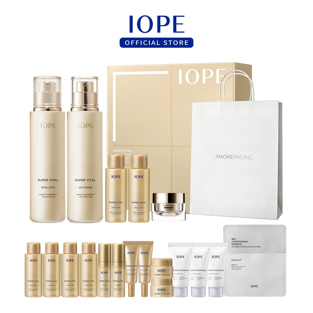 IOPE スーパーバイタル2種(+シューバスキンローション54ml追加贈呈+マスク1枚) [送料無料]