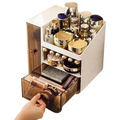 リップスティック収納化粧品棚アイシャドウ収納 コスメ収納 メイクボックス ジュエリー 化粧品引き出し式 大容量 24新作売れ! 雑貨 口紅収納生活雑貨収納用品