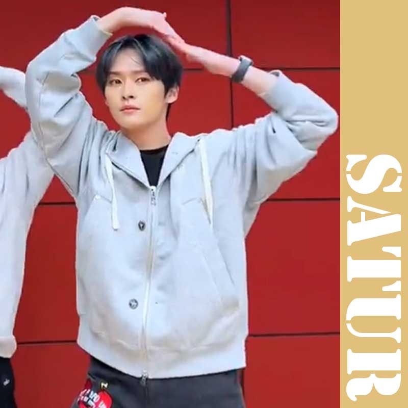 [SATUR]straykids リノ 着用 服 Teo Cotton All Day Hood Zip-up