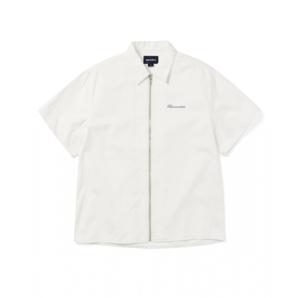 これは決してプレシッドなデニムジップ S/S シャツオフホワイト