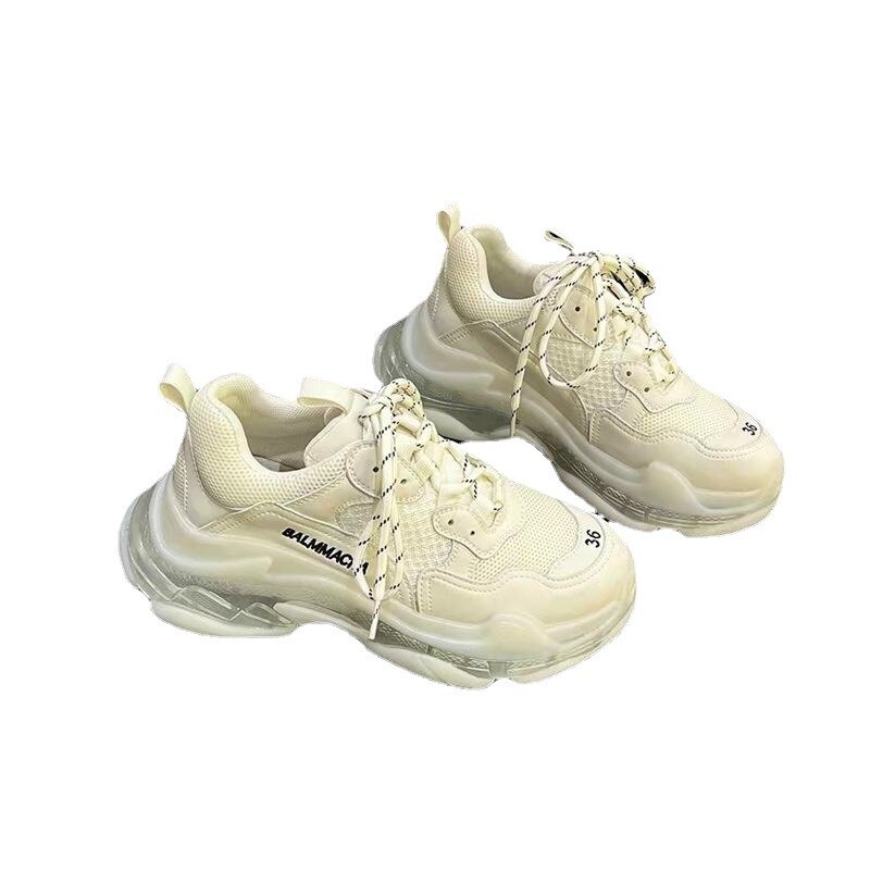 本革ベルト厚底高パリshiお父さん靴現在通気性女性低肩丸首