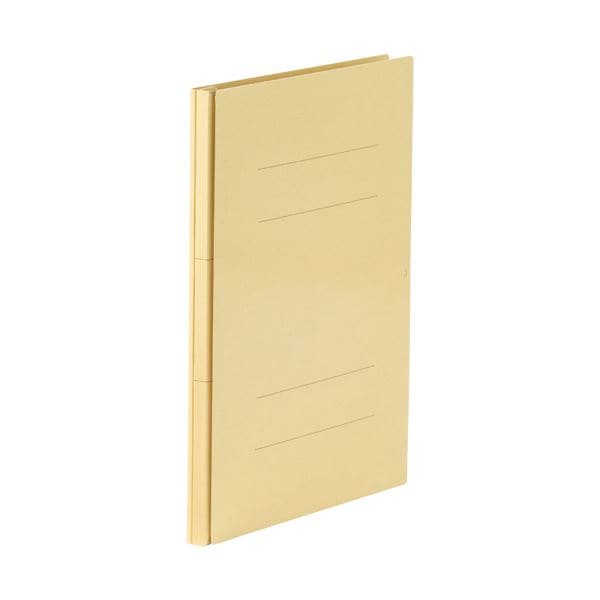 TANOSEE 背幅伸縮フラットファイル（PPラミ表紙）A4タテ 1000枚収容 背幅18118mm ベージュ 1セット（50冊）