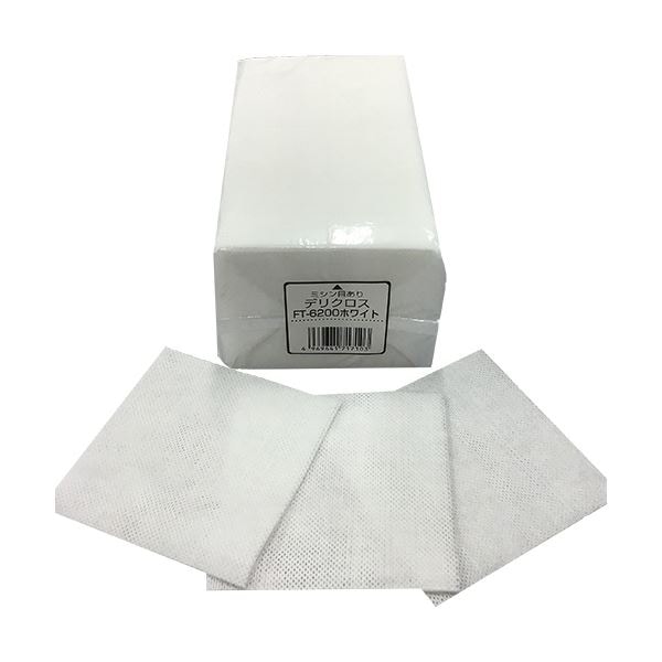 （まとめ）東京メディカル デリクロス 2020cm ホワイト FT-6200 1パック（100枚）10セット