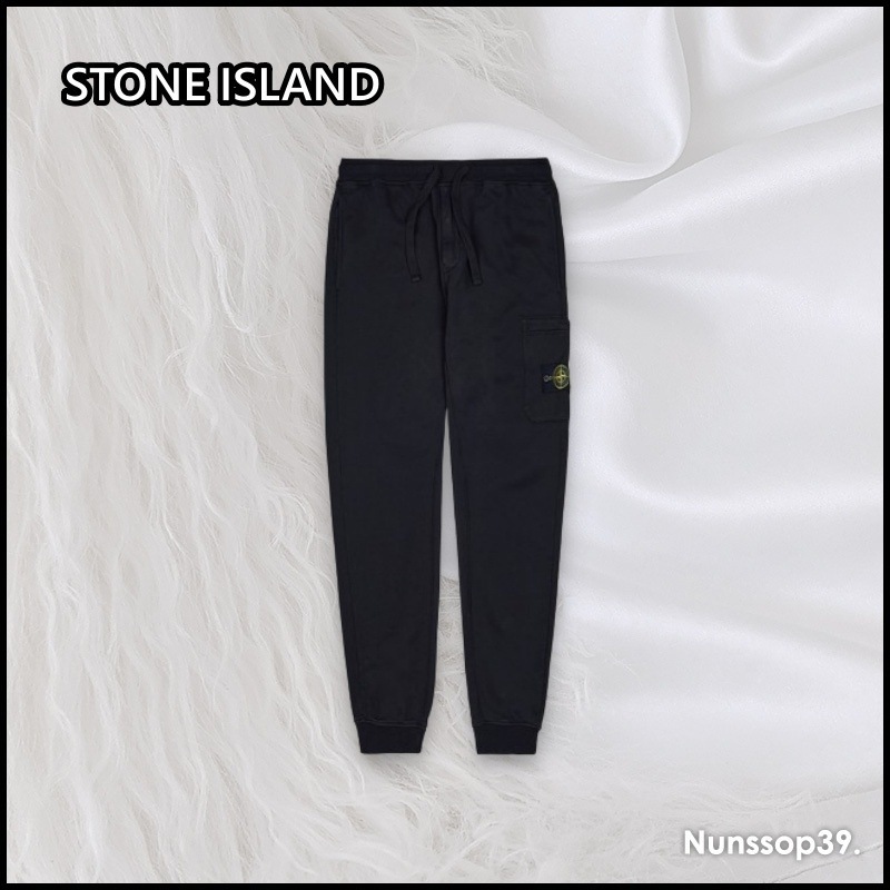 STONE ISLAND レギュラー フィット フリース パンツ