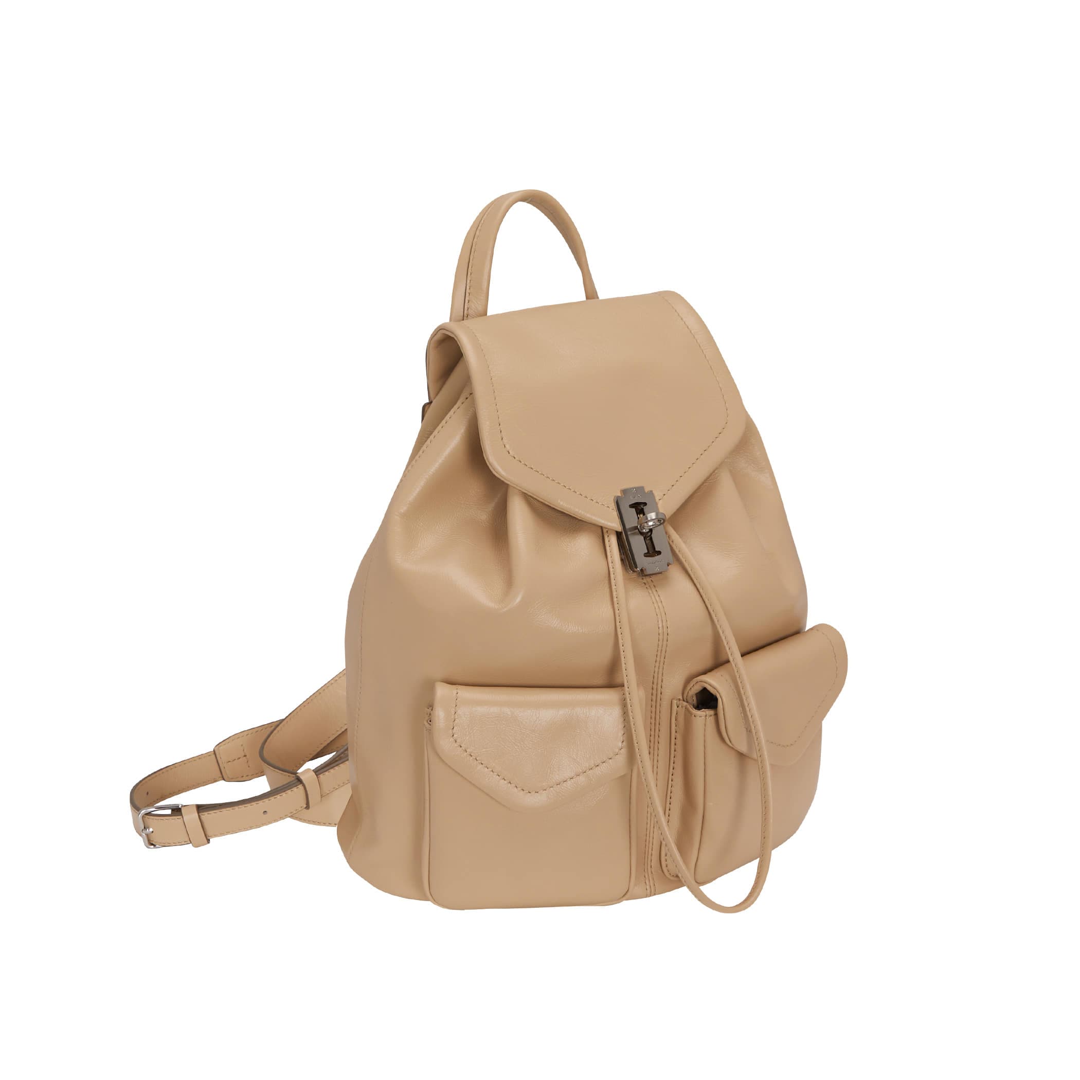 【VUNQUE】 OCCAM DOUX DOUBLE POCKET BACKPACK M : LIGHT BEIGE