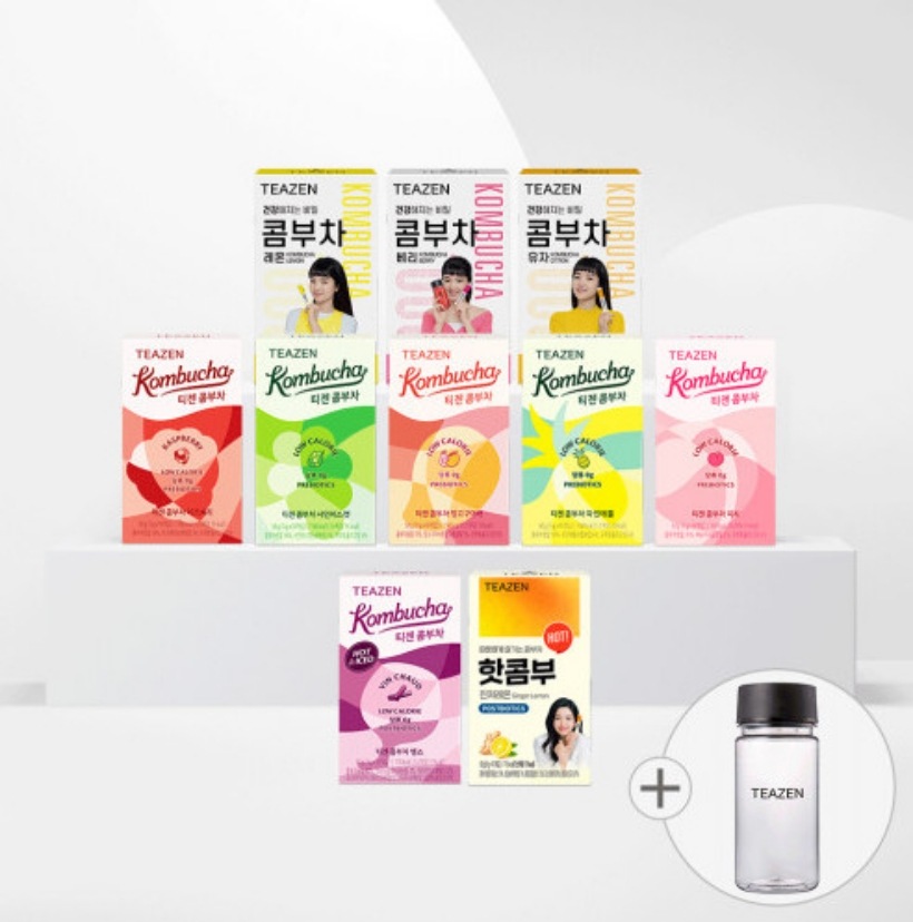 コンブチャ 10スティックX10ボックス 混合(100スティック)+エコボトル