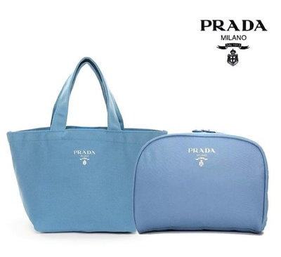 [Qoo10] PRADA コスメティック キャンバス コスメポーチ