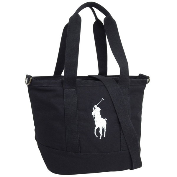 ラルフローレン バッグ メンズ レディース 2WAY トートバッグ コットン ブラック 9AR023-GAZ RALPH LAUREN A4対応