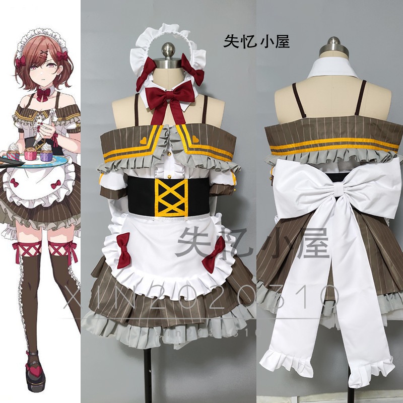 独特な店 シャイニーカラーズ アイドルマスター 田中摩美々 靴別売り 風 ウィッグ 1着 コスプレ衣装 メイド服 樋口円香 櫻木真乃 コスチューム Size 男性s Garces Org