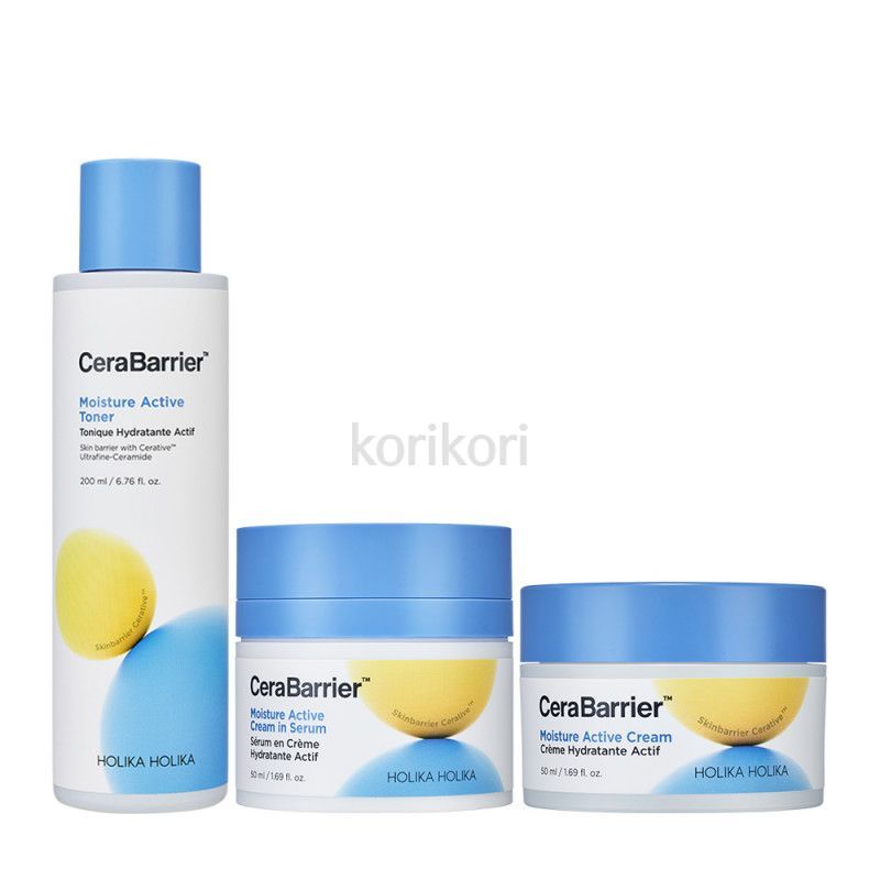 セラバリア トナー＆セラム＆クリーム セット（保湿・バリア強化・敏感肌ケア）