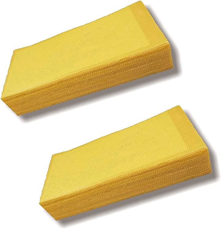 蜂の巣 蜜蜂 ミツバチ用 飼育 シート 巣礎 養蜂 ハニカム 蜜蝋 採蜜 天然(黄色, M)