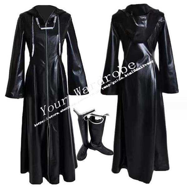 【急速出荷】最低価!格!Kingdom Hearts キングダムハーツ2 ロクサス 13機関コート コスプレ 衣装 靴 ハロウィン イベント パーティー コスチューム 変装