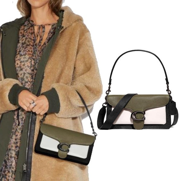 76105 タビー ショルダー バッグ 26 カラーブロック レイクマルチ