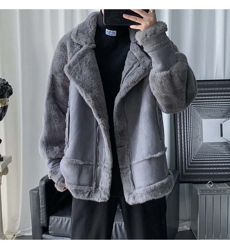 韓国ファッションメンズ アウターンジャケット裏起毛 防寒 暖かいPY23 3CLR