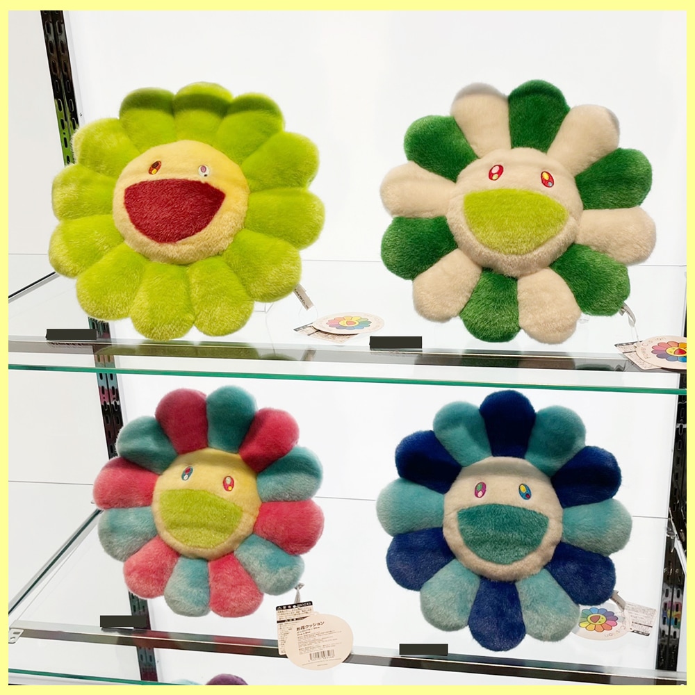 国内発送 / 正規店買付 【カイカイキキ】お花 インテリア クッション レインボー 30cm
