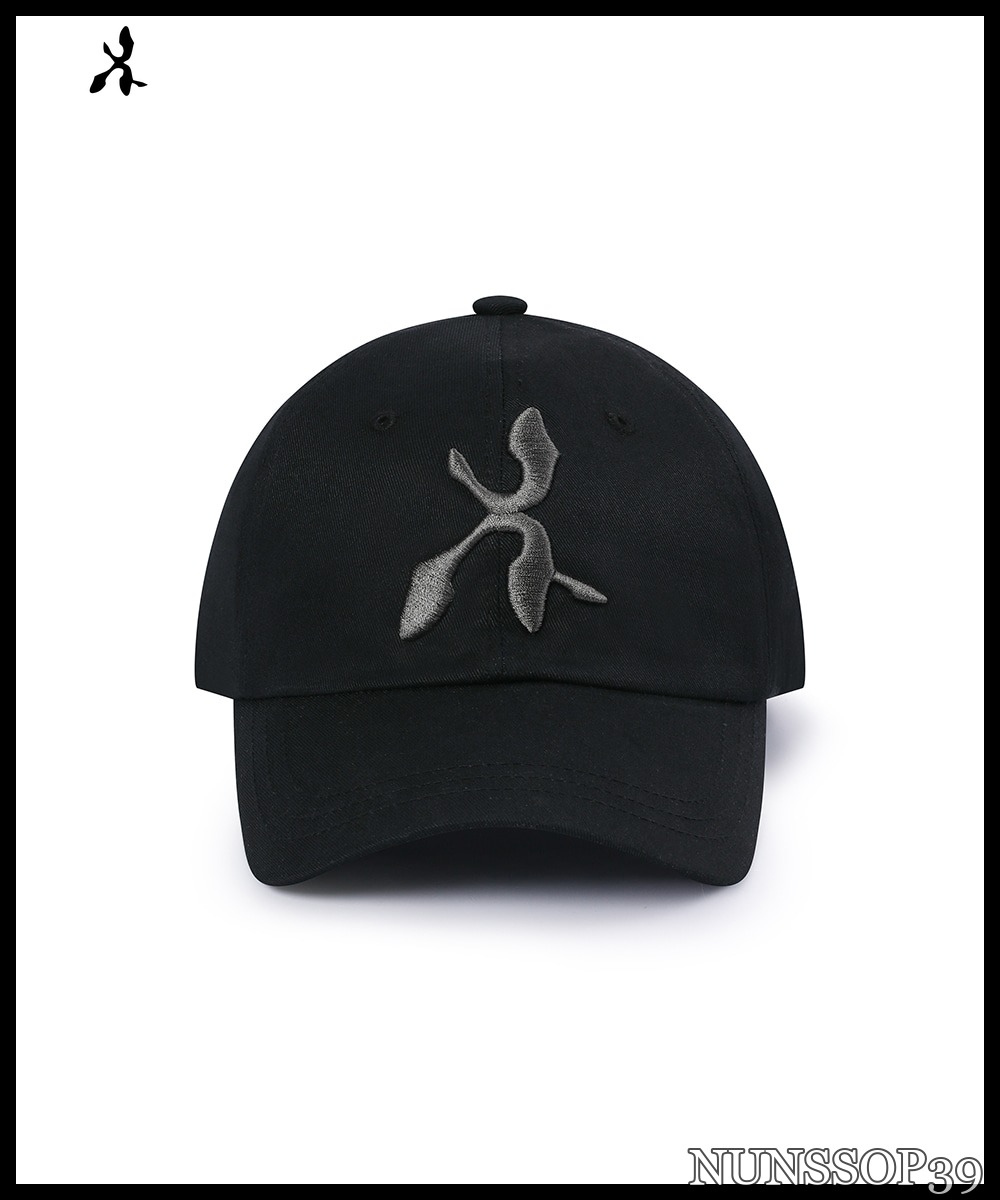 ANDAASH ANDAASH symbol logo ball cap BLACK